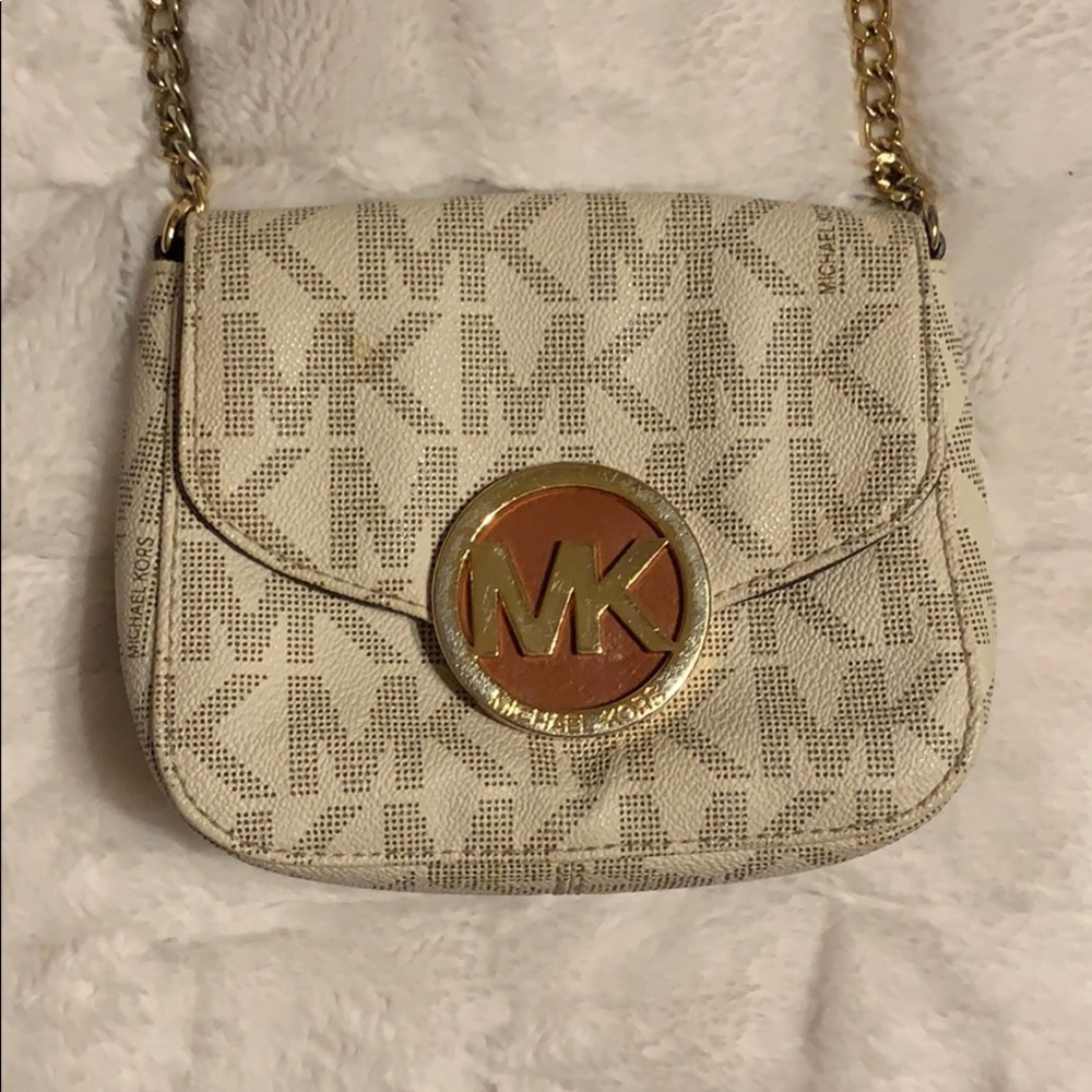 Michael Kors Tan Logo Crossbody